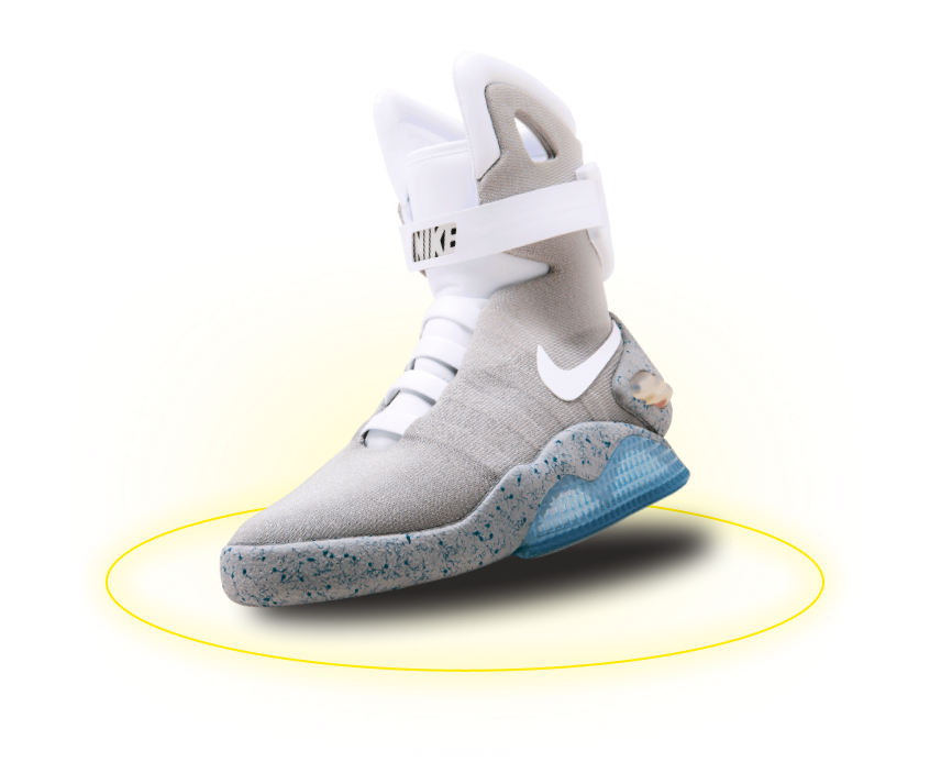 Кроссовок Nike Air Mag с желытм кольцом под подошвой